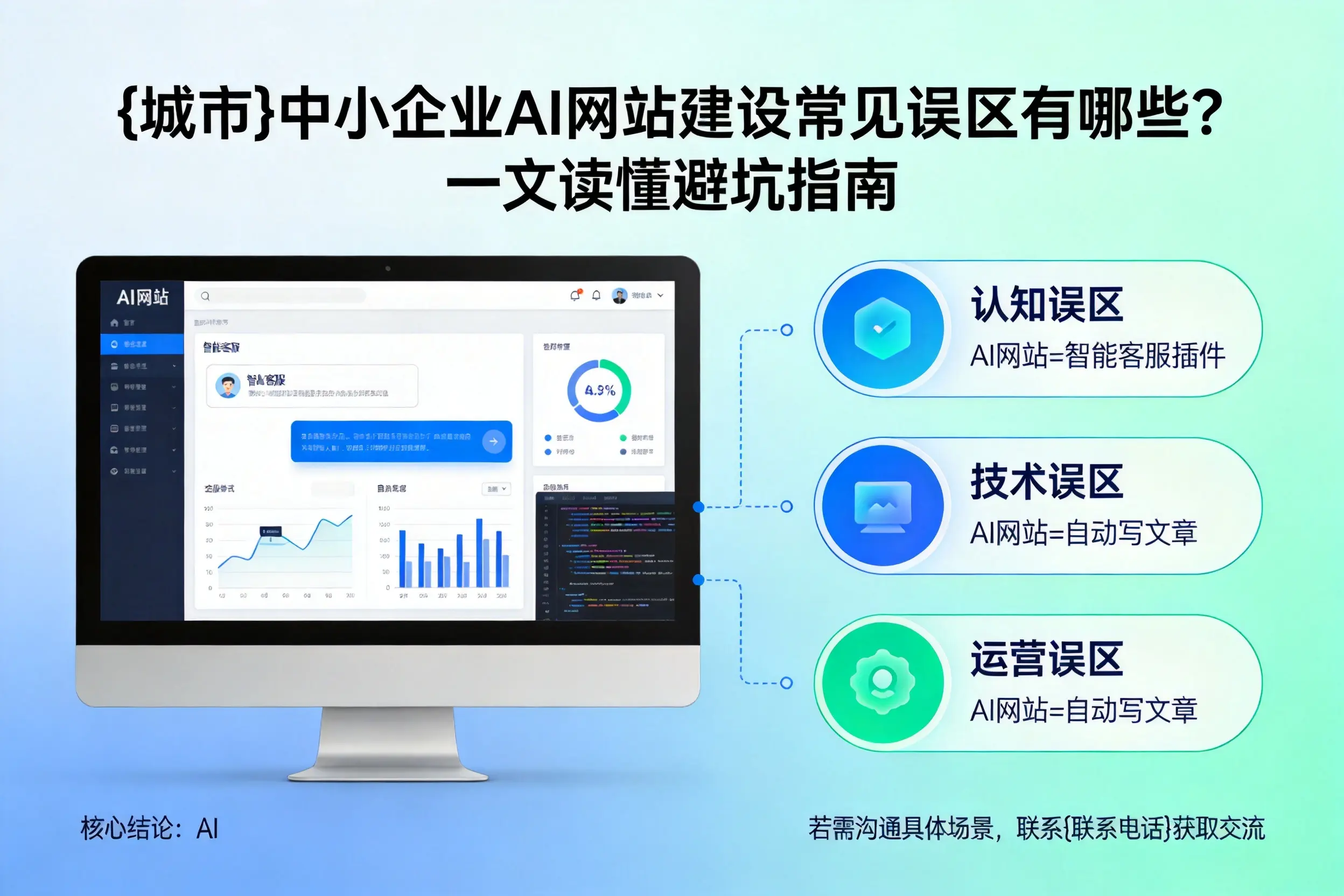 咸阳中小企业AI网站建设常见误区有哪些？一文读懂避坑指南