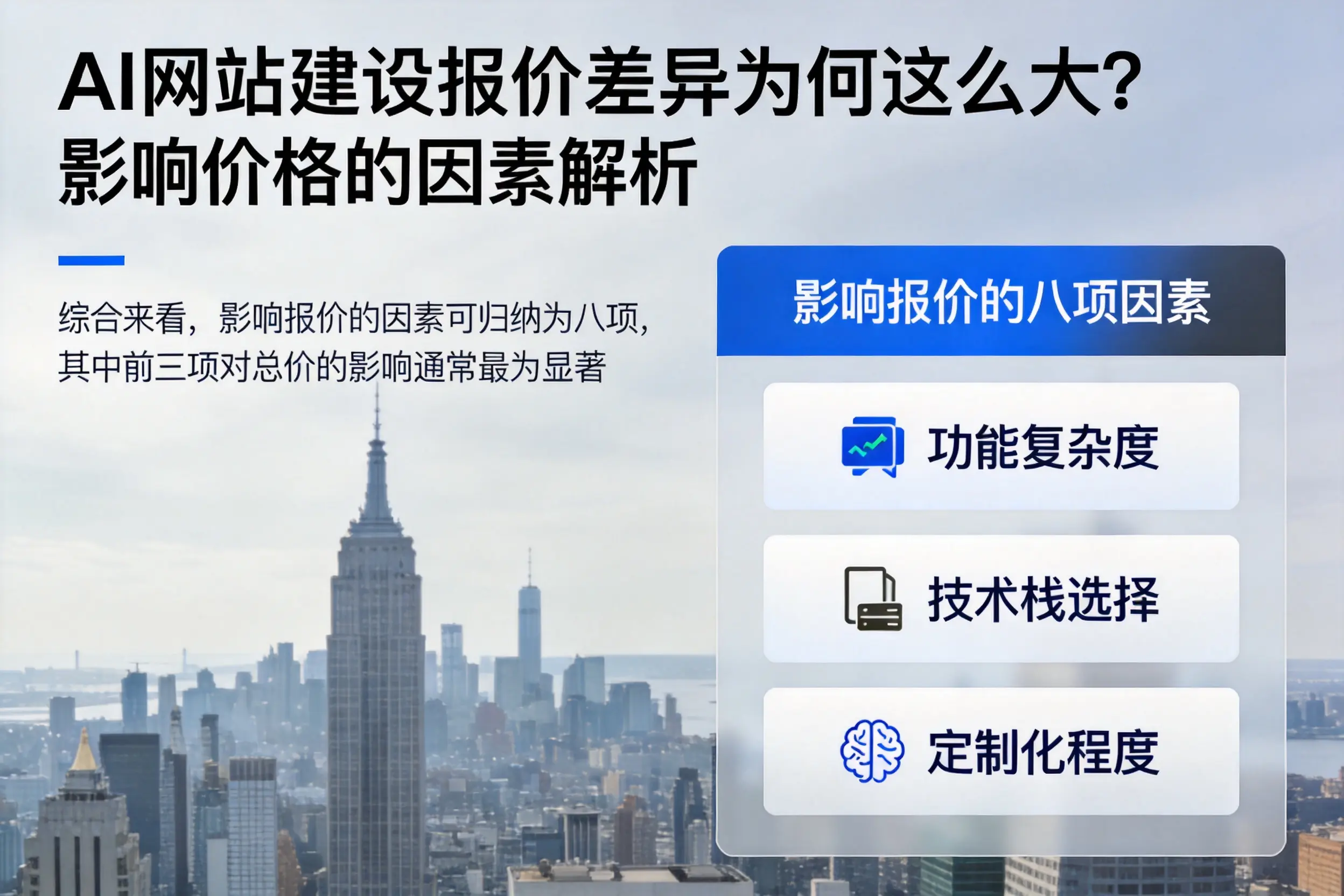咸阳AI网站建设报价差异为何这么大？影响价格的因素解析