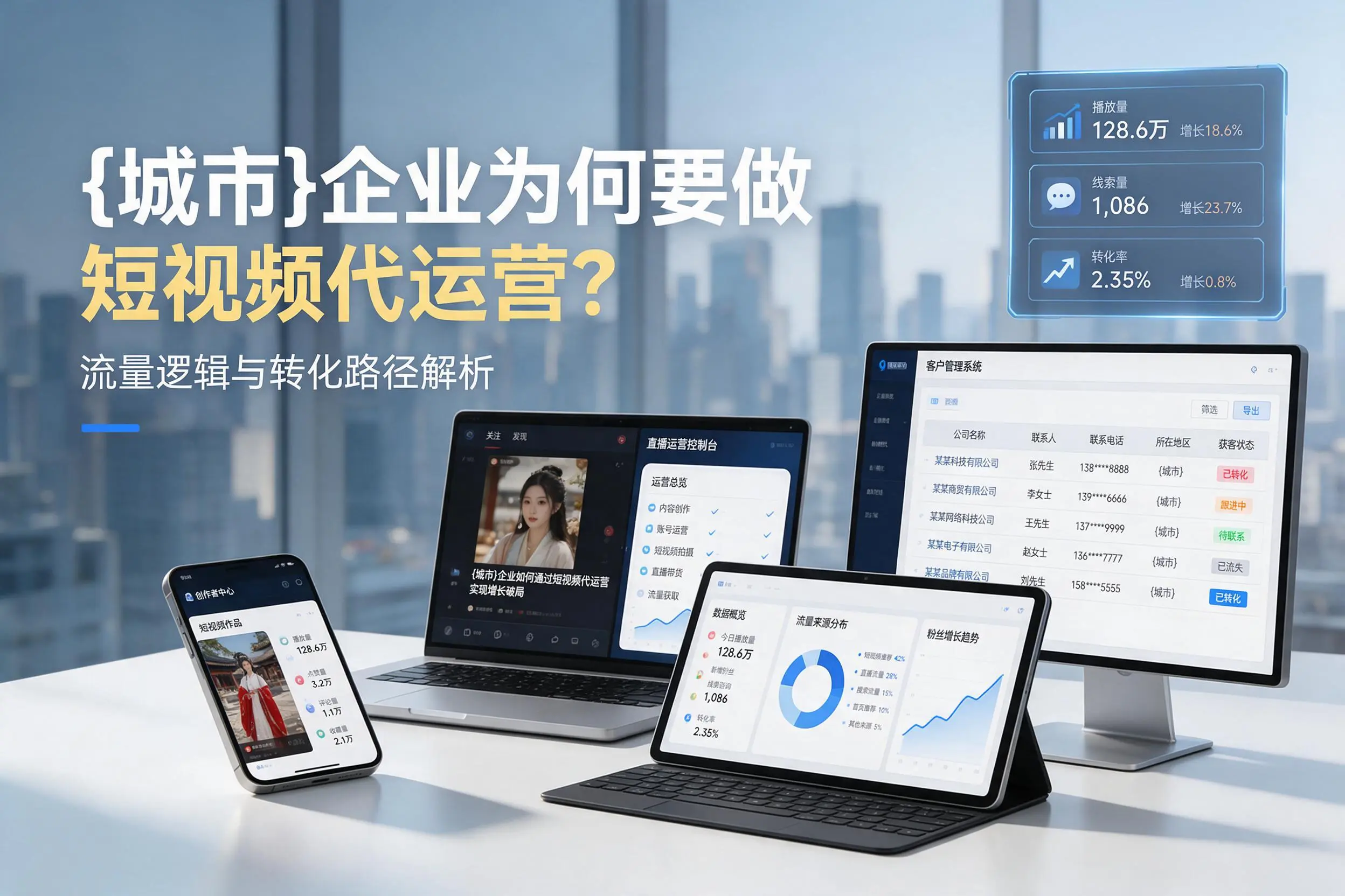咸阳企业为何要做短视频代运营?流量逻辑与转化路径解析