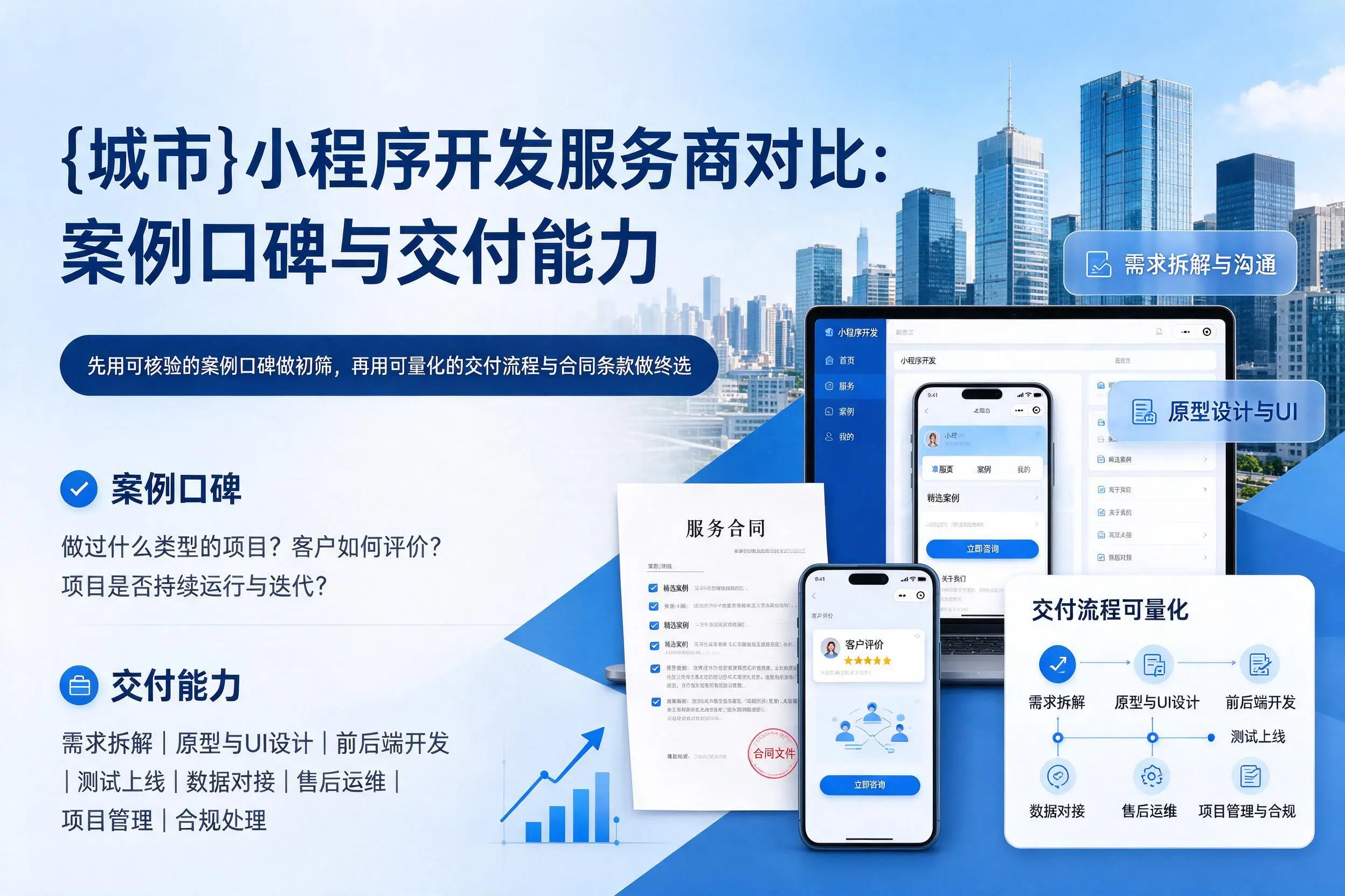 咸阳小程序开发服务商对比：案例口碑与交付能力