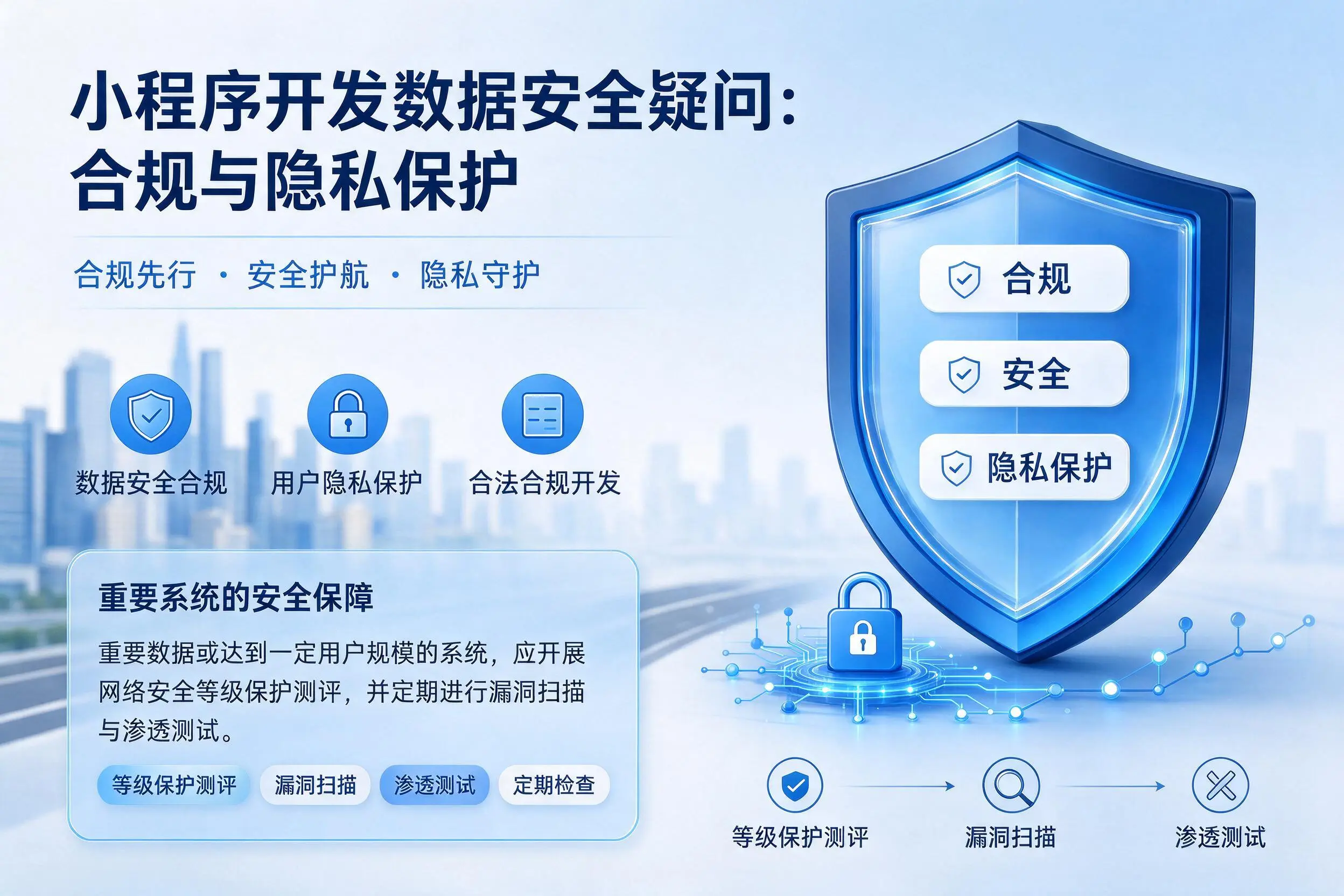 咸阳小程序开发数据安全疑问:合规与隐私保护