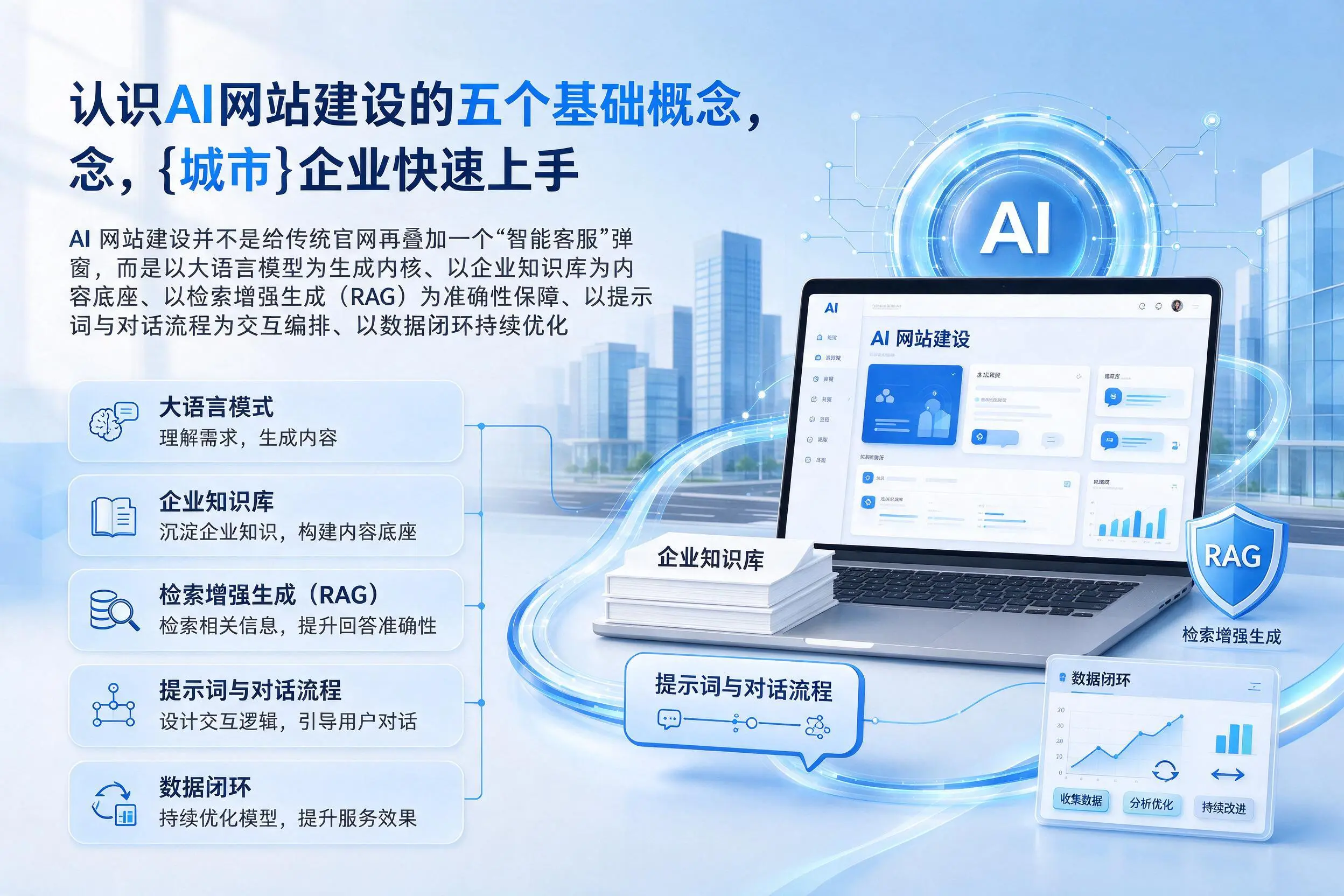 认识AI网站建设的五个基础概念，咸阳企业快速上手