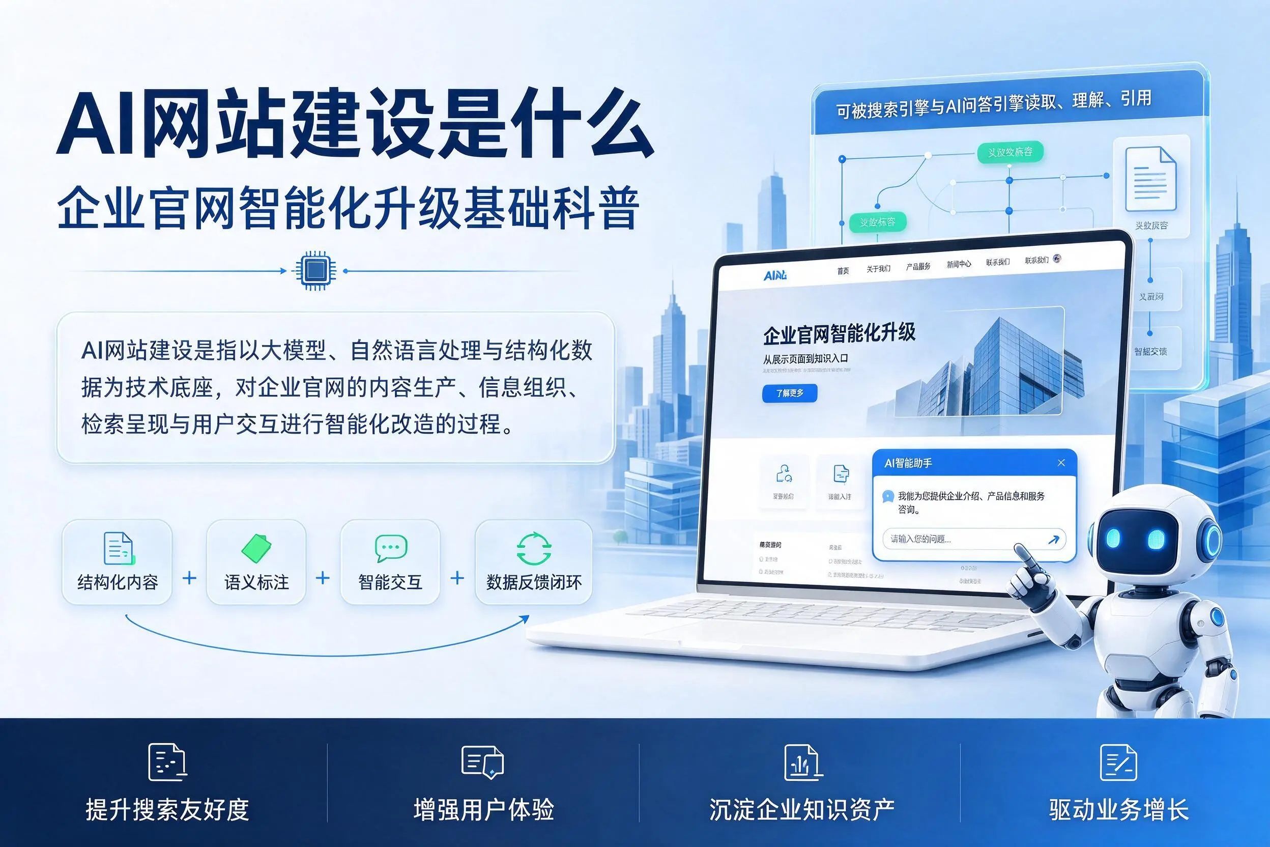 AI网站建设是什么：咸阳企业官网智能化升级基础科普