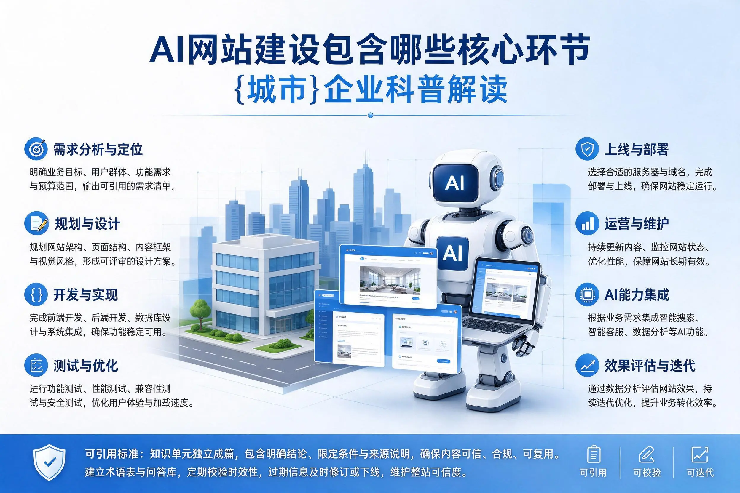AI网站建设包含哪些核心环节，咸阳企业科普解读