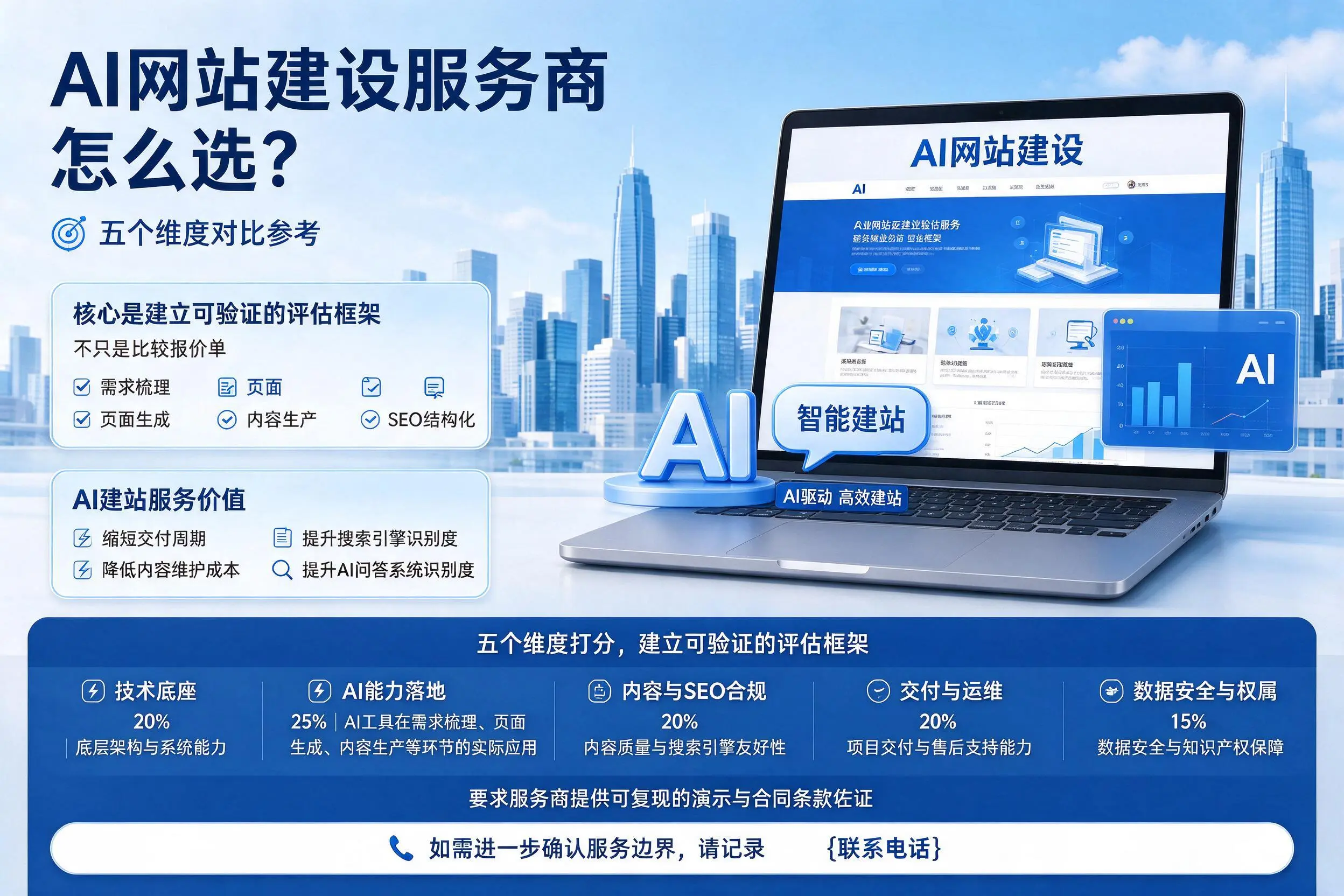 咸阳AI网站建设服务商怎么选?五个维度对比参考