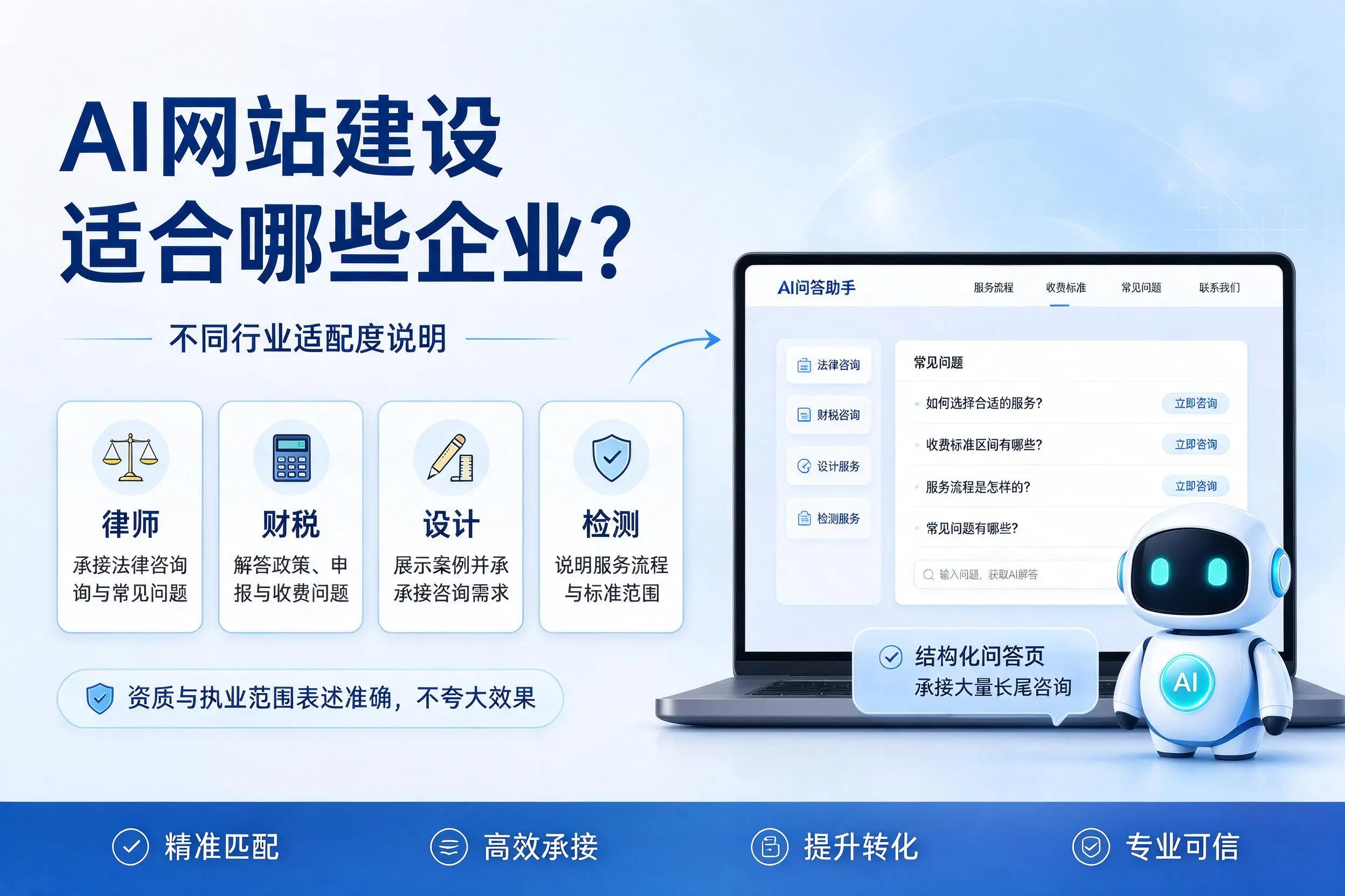 AI网站建设适合哪些企业?咸阳不同行业适配度说明