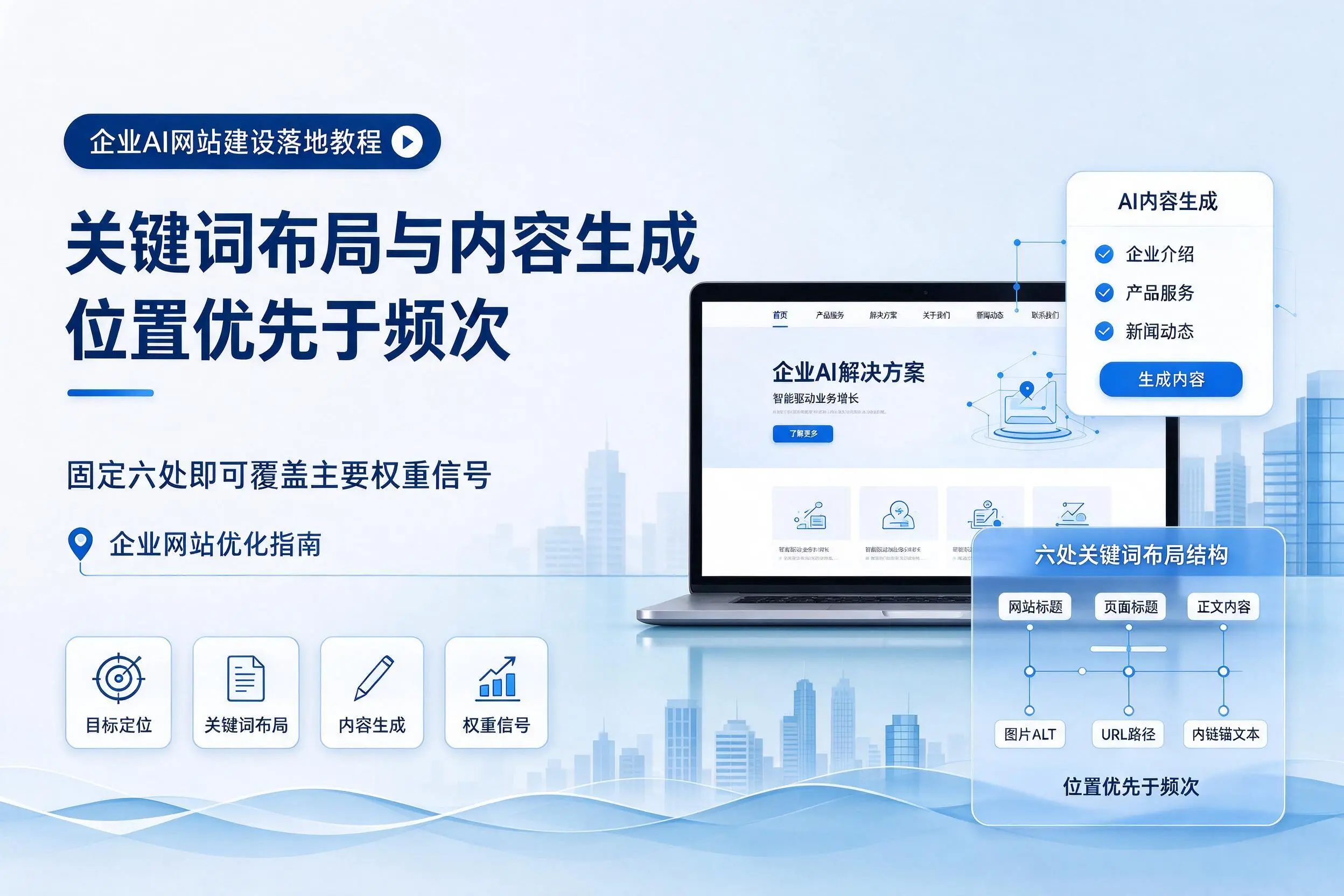 咸阳企业AI网站建设落地教程:关键词布局与内容生成