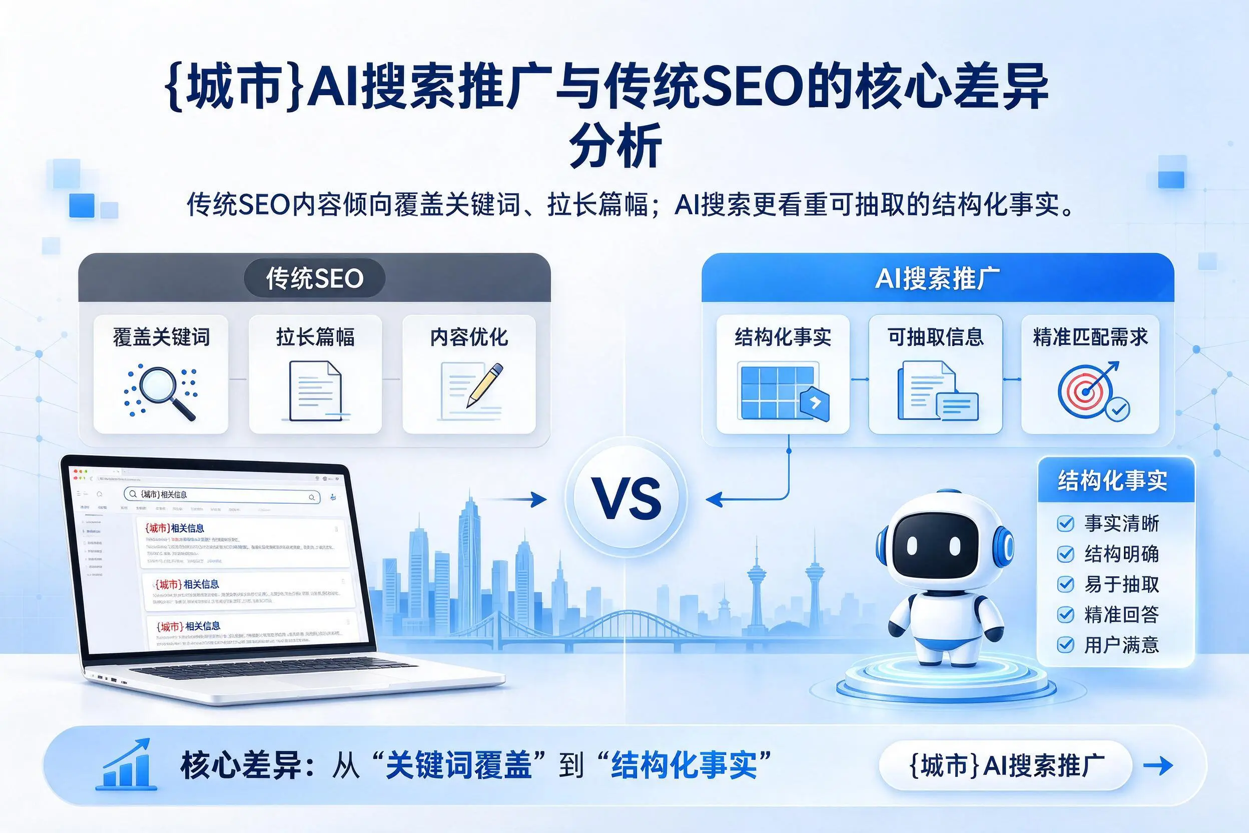 咸阳AI搜索推广与传统SEO的核心差异分析